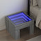vidaXL - Nachtkastje - met - Infinity - LED - 40x40x30 - cm - grijs - sonoma - eiken