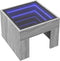 vidaXL - Nachtkastje - met - Infinity - LED - 40x40x30 - cm - grijs - sonoma - eiken