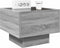 vidaXL - Nachtkastje - met - Infinity - LED - 40x40x30 - cm - grijs - sonoma - eiken