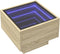 vidaXL - Nachtkastje - met - Infinity - LED - 40x40x30 - cm - sonoma - eikenkleurig