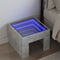 vidaXL - Nachtkastje - met - Infinity - LED - 40x40x30 - cm - betongrijs