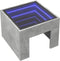vidaXL - Nachtkastje - met - Infinity - LED - 40x40x30 - cm - betongrijs