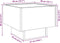vidaXL - Nachtkastje - met - Infinity - LED - 40x40x30 - cm - wit