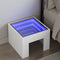 vidaXL - Nachtkastje - met - Infinity - LED - 40x40x30 - cm - wit