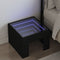vidaXL - Nachtkastje - met - Infinity - LED - 40x40x30 - cm - zwart