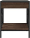 vidaXL - Nachtkastje - met - Infinity - LED - 40x40x49 - cm - bruin - eikenkleurig