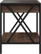 vidaXL - Nachtkastje - met - Infinity - LED - 40x40x49 - cm - bruin - eikenkleurig
