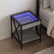 vidaXL - Nachtkastje - met - Infinity - LED - 40x40x49 - cm - grijs - sonoma - eiken