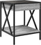vidaXL - Nachtkastje - met - Infinity - LED - 40x40x49 - cm - grijs - sonoma - eiken