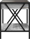vidaXL - Nachtkastje - met - Infinity - LED - 40x40x49 - cm - grijs - sonoma - eiken