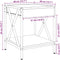 vidaXL - Nachtkastje - met - Infinity - LED - 40x40x49 - cm - zwart