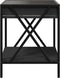 vidaXL - Nachtkastje - met - Infinity - LED - 40x40x49 - cm - zwart