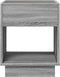 vidaXL - Nachtkastje - met - Infinity - LED - 40x40x50 - cm - grijs - sonoma - eiken