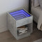 vidaXL - Nachtkastje - met - Infinity - LED - 40x40x50 - cm - betongrijs