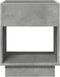 vidaXL - Nachtkastje - met - Infinity - LED - 40x40x50 - cm - betongrijs