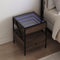 vidaXL - Nachtkastje - met - Infinity - LED - 40x40x51 - cm - bruin - eikenkleurig