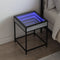 vidaXL - Nachtkastje - met - Infinity - LED - 40x40x51 - cm - grijs - sonoma - eiken