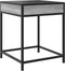 vidaXL - Nachtkastje - met - Infinity - LED - 40x40x51 - cm - grijs - sonoma - eiken