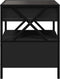 vidaXL - Nachtkastje - met - Infinity - LED - 40x40x51 - cm - zwart