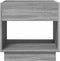 vidaXL - Nachtkastje - met - Infinity - LED - 50x50x50 - cm - grijs - sonoma - eiken