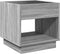 vidaXL - Nachtkastje - met - Infinity - LED - 50x50x50 - cm - grijs - sonoma - eiken