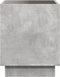 vidaXL - Nachtkastje - met - Infinity - LED - 50x50x50 - cm - betongrijs