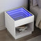 vidaXL - Nachtkastje - met - Infinity - LED - 50x50x50 - cm - wit