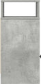 vidaXL - Nachtkastje - met - lade - 25x31x66 - cm - betongrijs