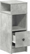 vidaXL - Nachtkastje - met - lade - 25x31x66 - cm - betongrijs