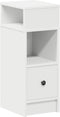 vidaXL - Nachtkastje - met - lade - 25x31x66 - cm - wit