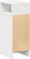 vidaXL - Nachtkastje - met - lade - 25x31x66 - cm - wit