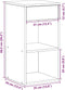 vidaXL - Nachtkastje - met - lade - 35x34x66,5 - cm - grijs - sonoma - eikenkleurig
