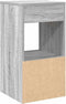 vidaXL - Nachtkastje - met - lade - 35x34x66,5 - cm - grijs - sonoma - eikenkleurig