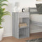 vidaXL - Nachtkastje - met - lade - 35x34x66,5 - cm - grijs - sonoma - eikenkleurig