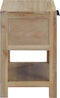vidaXL - Nachtkastje - met - lade - 40x30x48 - cm - massief - acaciahout