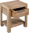 vidaXL - Nachtkastje - met - lade - 40x30x48 - cm - massief - acaciahout