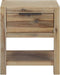 vidaXL - Nachtkastje - met - lade - 40x30x48 - cm - massief - acaciahout