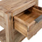 vidaXL - Nachtkastje - met - lade - 40x30x48 - cm - massief - acaciahout