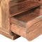vidaXL - Nachtkastje - met - lade - 40x30x50 - cm - massief - sheeshamhout