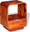 vidaXL - Nachtkastje - met - lade - 40x30x50 - cm - massief - sheeshamhout