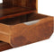 vidaXL - Nachtkastje - met - lade - 40x30x50 - cm - massief - sheeshamhout