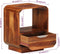 vidaXL - Nachtkastje - met - lade - 40x30x50 - cm - massief - sheeshamhout
