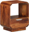 vidaXL - Nachtkastje - met - lade - 40x30x50 - cm - massief - sheeshamhout