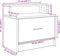 vidaXL - Nachtkastje - met - lade - 51x31x47 - cm - betongrijs
