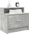 vidaXL - Nachtkastje - met - lade - 51x31x47 - cm - betongrijs