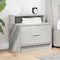 vidaXL - Nachtkastje - met - lade - 51x31x47 - cm - betongrijs