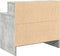 vidaXL - Nachtkastje - met - lade - 51x31x47 - cm - betongrijs