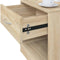vidaXL - Nachtkastje - met - lade - eikenkleur - 2 - st