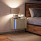 vidaXL - Nachtkastje - met - LED's - wandgemonteerd - sonoma - eikenkleurig
