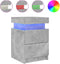 vidaXL - Nachtkastje - met - LED-verlichting - 35x39x55 - cm - betongrijs